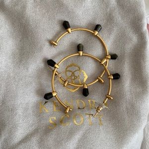Kendra Scott freida hoops in vintage gold